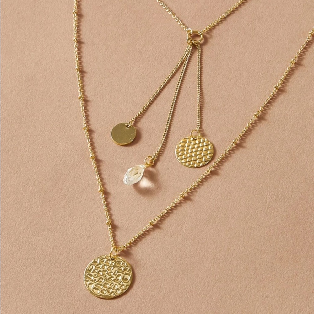 🆕 • Briar • Layered Coin Necklace - Picture 3 of 4